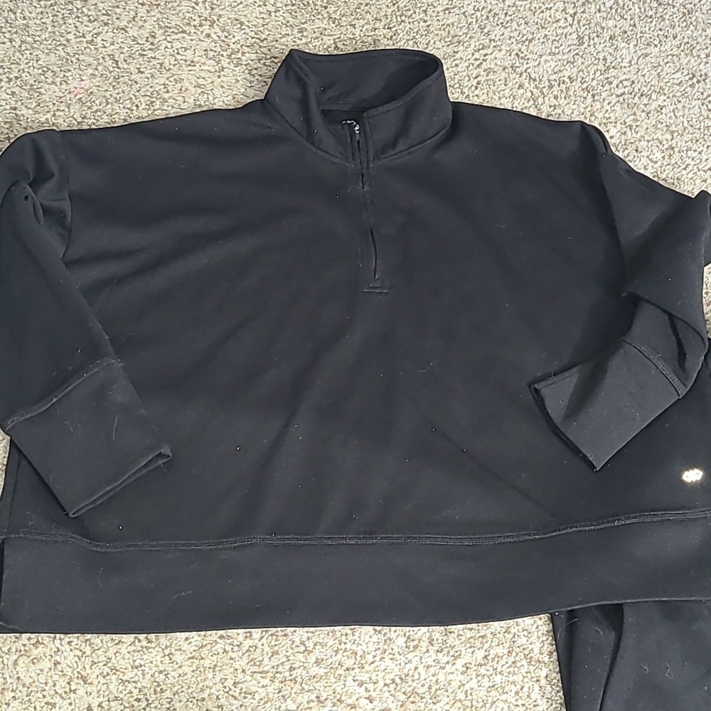 Leg3Nd Black Joggers with Elastic Waistband With Matching Top - Picture 3 of 11